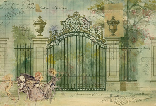Fairy Gate Decoupage Paper Sheet